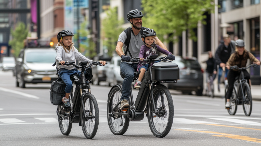 johnkrechting A family riding on electric bicycles featuring de5b99e2 7be9 472c 8275 1927e89dbbaf 0