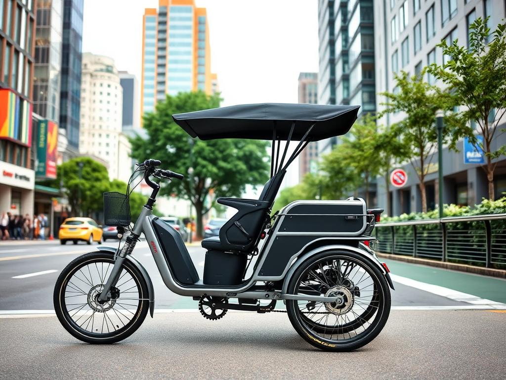 3-wheel passenger e-bike for urban commuting