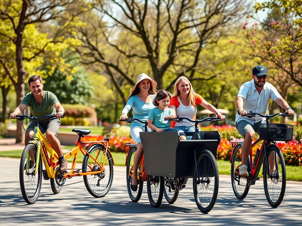 Family electric bicycles