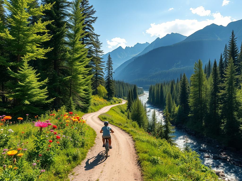 Scenic e-bike trail