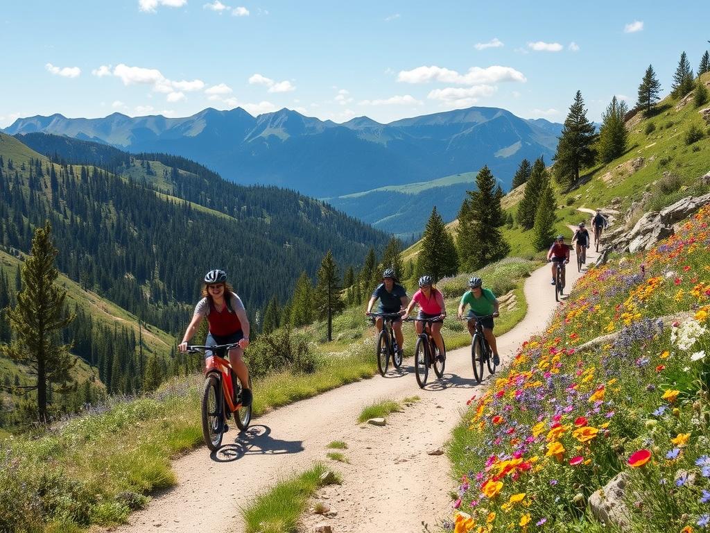 e-biking in national park