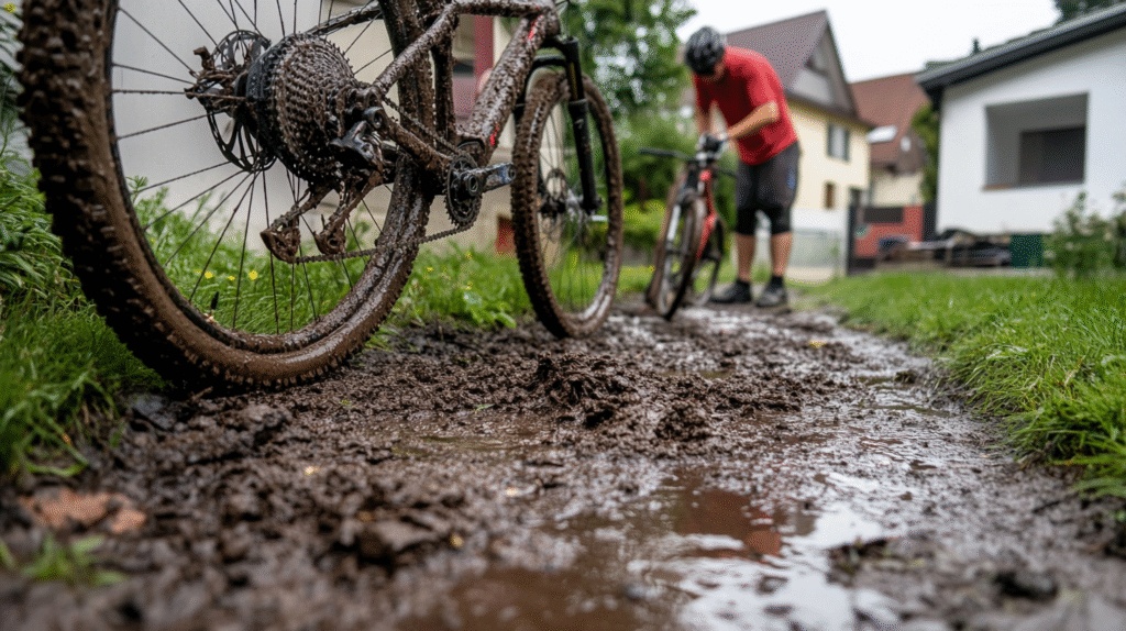 Step-by-Step Guide eBike Cleaning 1 johnkrechting a person washing the mud off an electric bike i 508a682e 6efd 443f a284 6d63395ae6ad 2