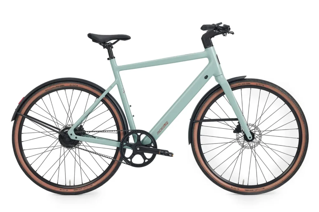 Ride1Up Roadster v3 lightweight electric bicycle RoadsterV3 mint belt side LG jpg edit 1 1400x933 1