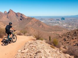 eBike adventure South Mountain Park in Phoenix, Arizona