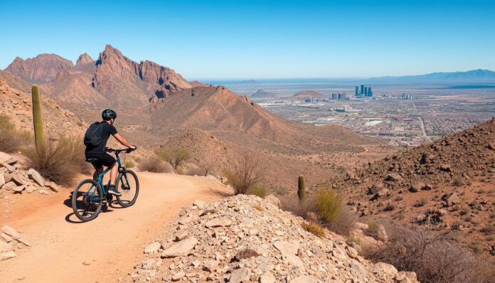 eBike adventure South Mountain Park in Phoenix, Arizona